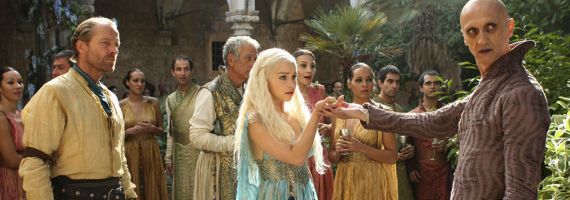 Iain Glen and Emilia Clarke Gam of Thrones The Ghost of Harrenhal