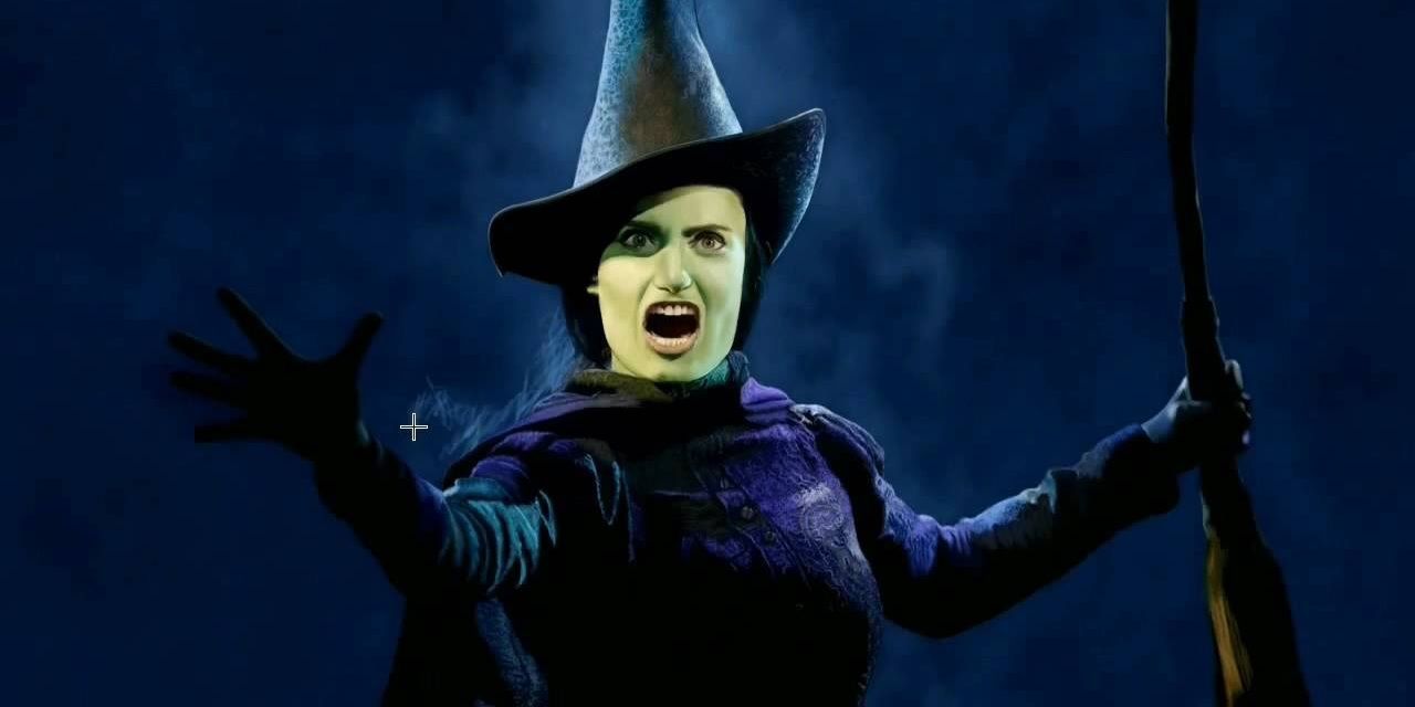 Idina Menzel as Elphaba in Wicked