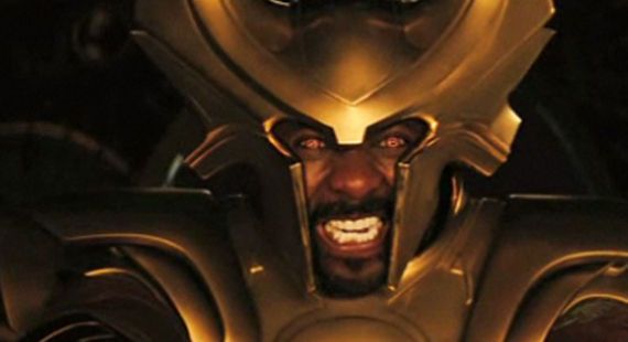 Idris Elba as a black norse god Heimdall in Marvel's Thor