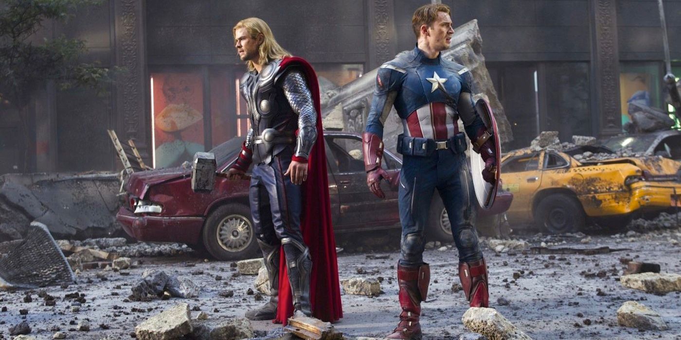 Thor &amp; Captain America in The Avengers