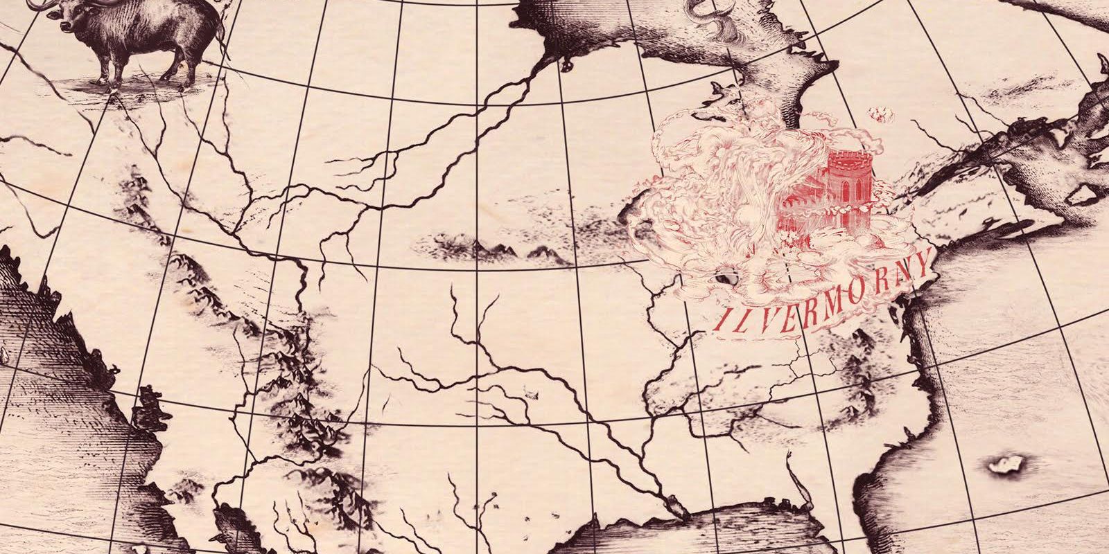Ilvermorny's location on a US map in Fantastic Beasts