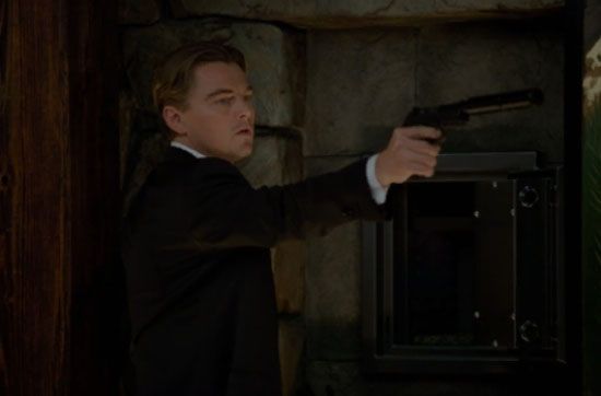Inception - Leonardo DiCaprio with gun