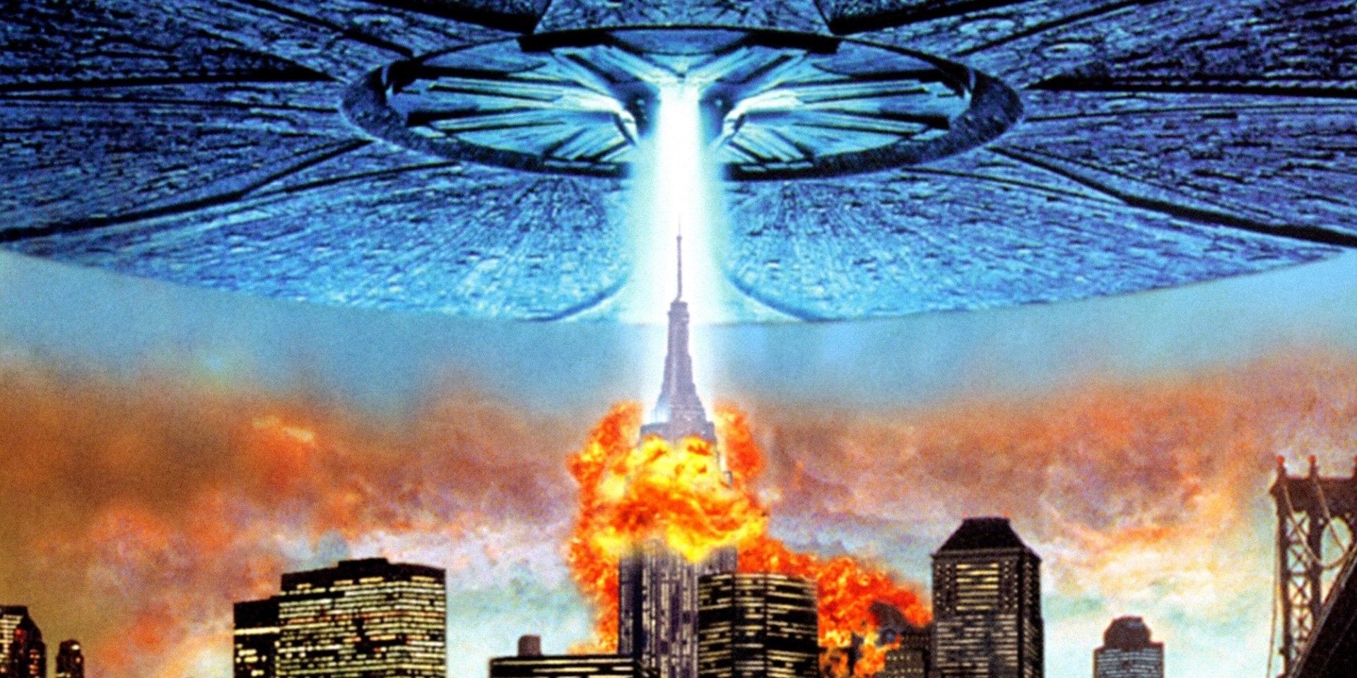 Aliens attack New York in Independence Day