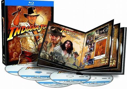 Indiana Jones Blu-ray Collection disc cover art