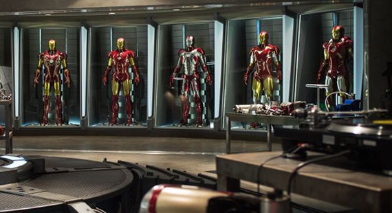 Iron Man 3 Hall of Armor Mark I - VII