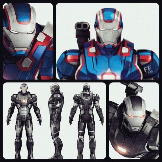 Iron Man 3 - Iron Patriot War Machine Promo Art