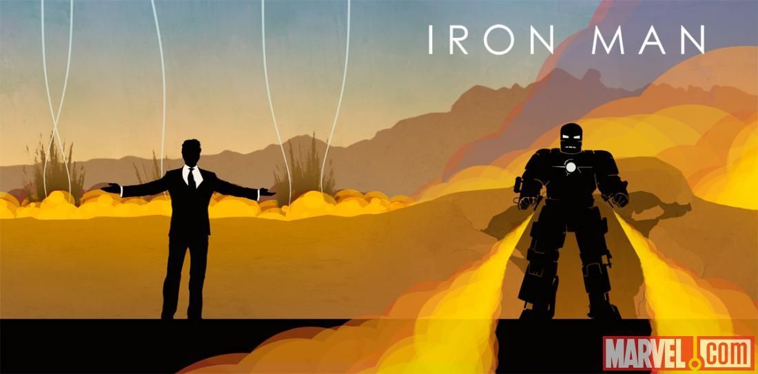 Iron Man Art - The Avengers: Phase One Blu-ray Collection