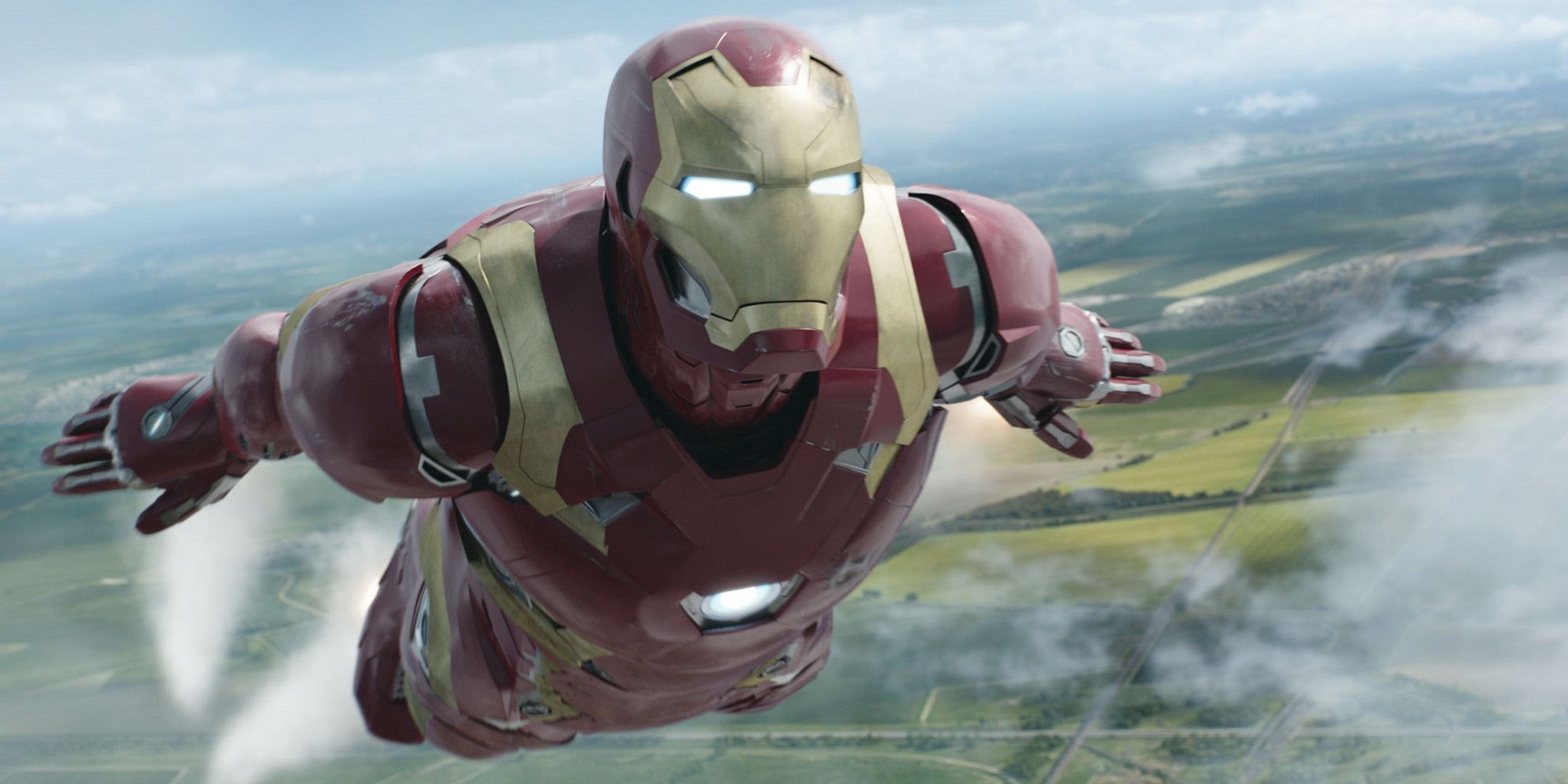 Iron Man flying in Captain America Civil War