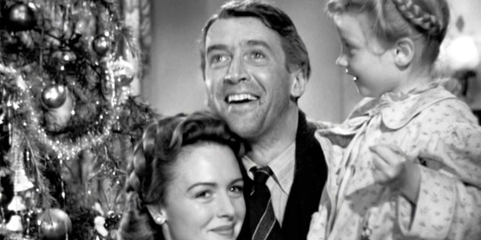 James Stewart and his family in It's A Wonderful Life 