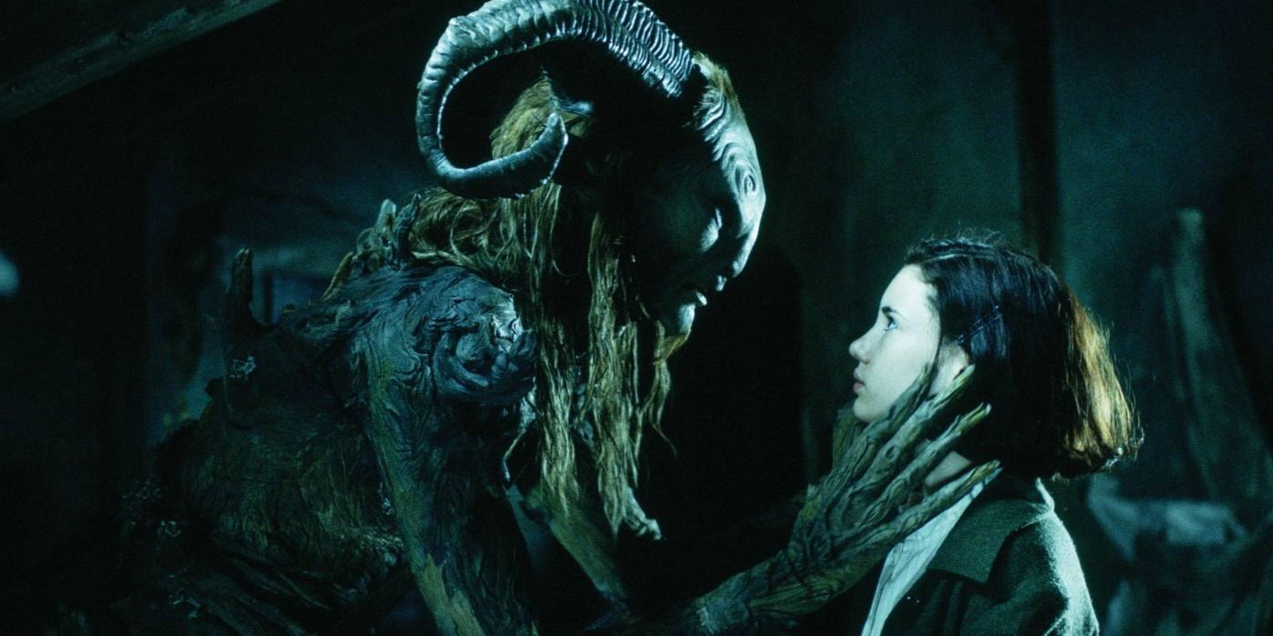 Ivana Baquero as Ofelia and the Faun in Pan's Labyrinth