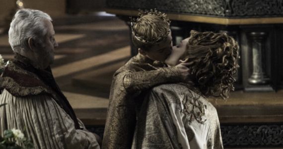 Jack Gleeson as Joffrey and Natalie Dormer as Margaery in Game of Thrones Season 4 Episode 2