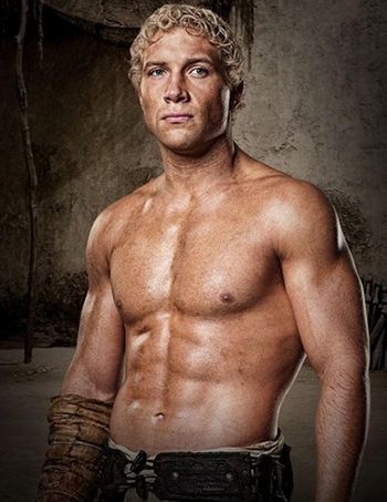 Jai Courtney in Spartacus Blood and Sand