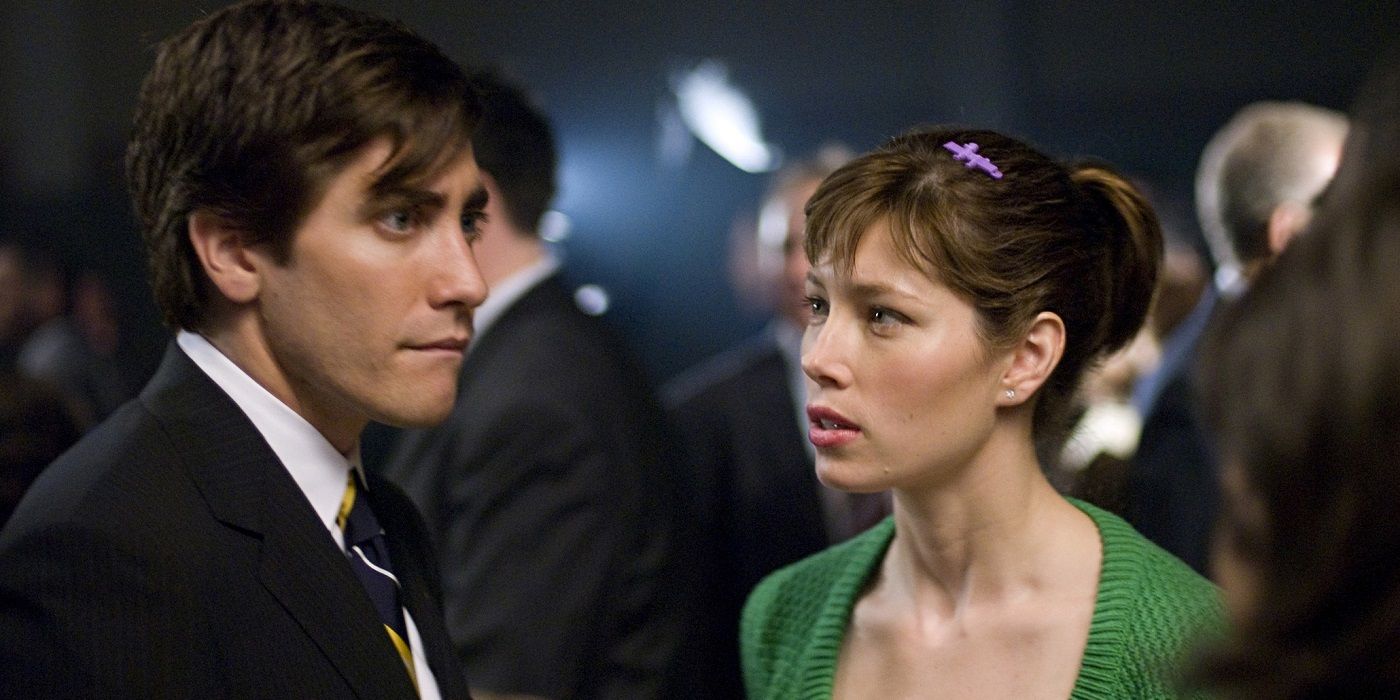 Jake Gyllenhaal and Jessica Biel in Accidental Love.