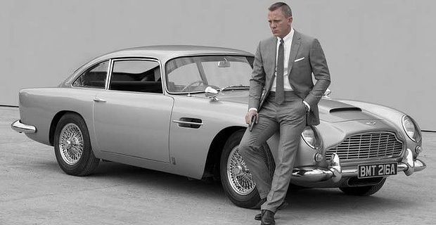 James Bond with Aston Martin