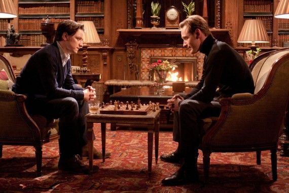 James McAvoy and Michael Fassbender play Chess in X-Men: First Class