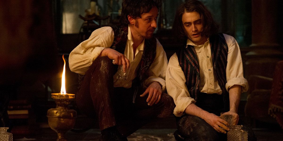 James McAvoy and Daniel Radcliffe in Victor Frankenstein