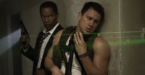 Jamie Foxx and Channing Tatum in 'White House Down'