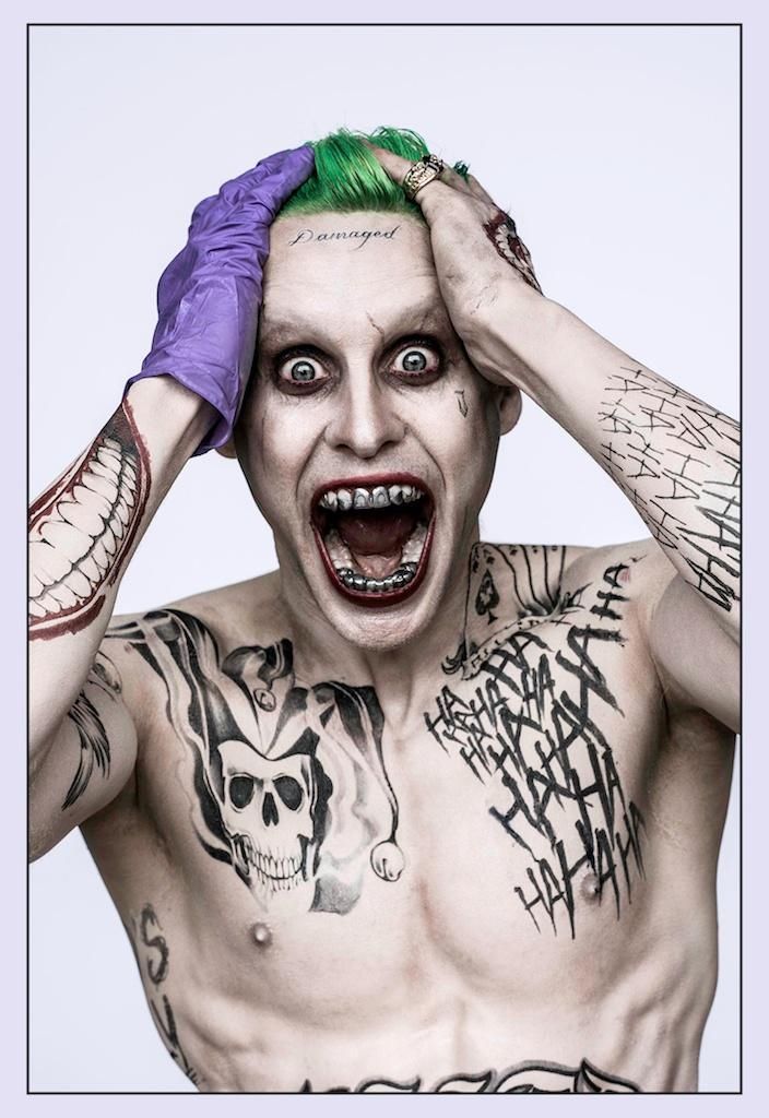 Jared Leto Joker Tattoos Teeth