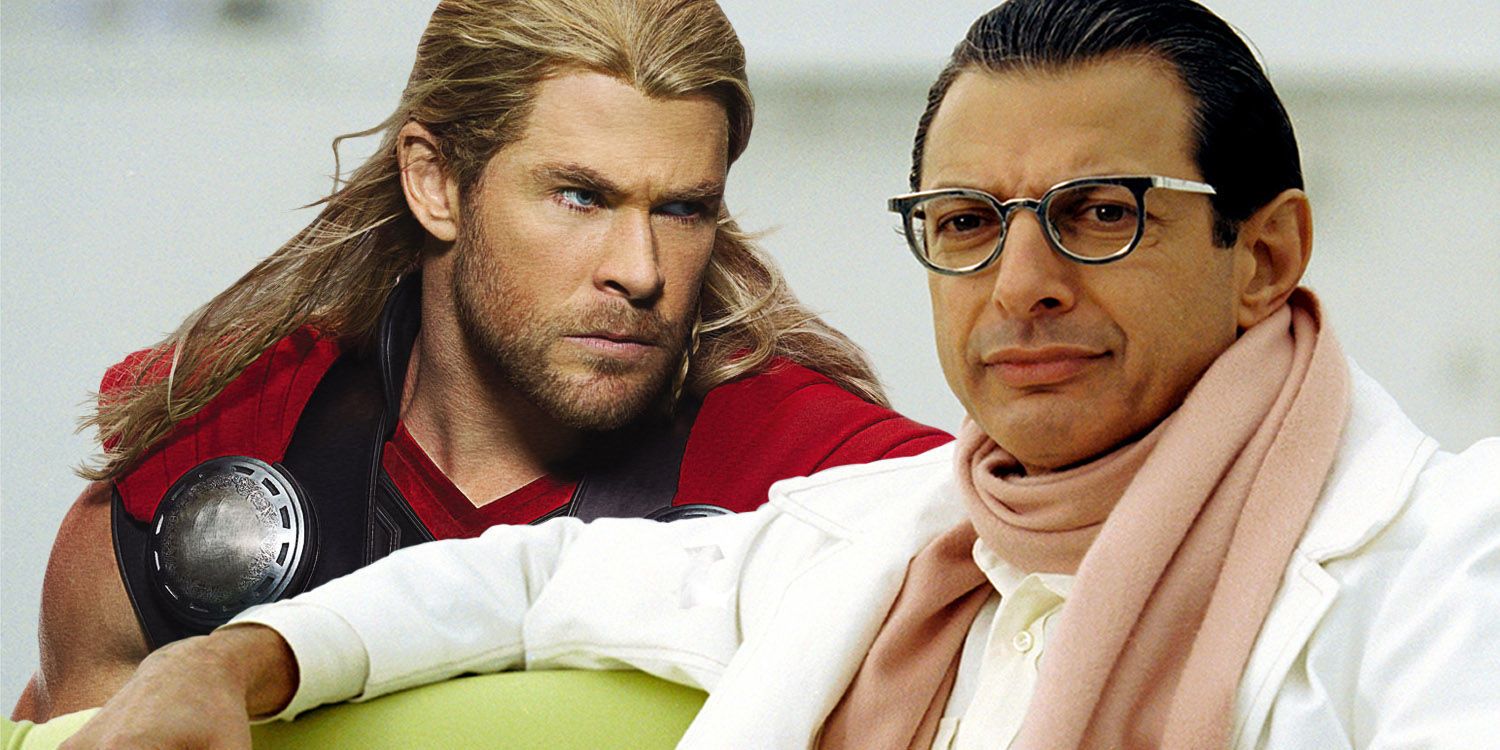 Jeff Goldblum and Thor
