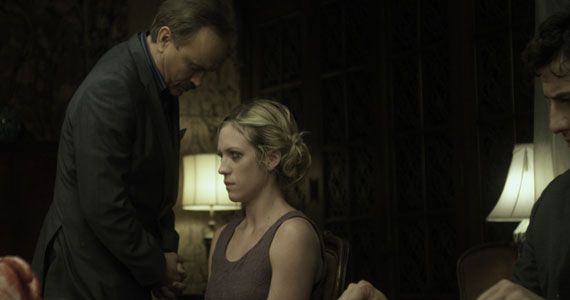 Jeffrey Combs and Brittany Snow in Would You Rather