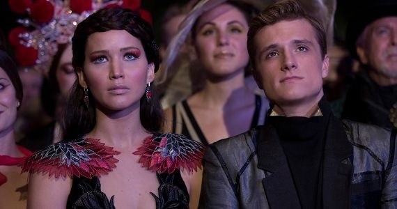 Jennifer Lawerence and Josh Hutcherson in 'The Hunger Games Catching Fire'