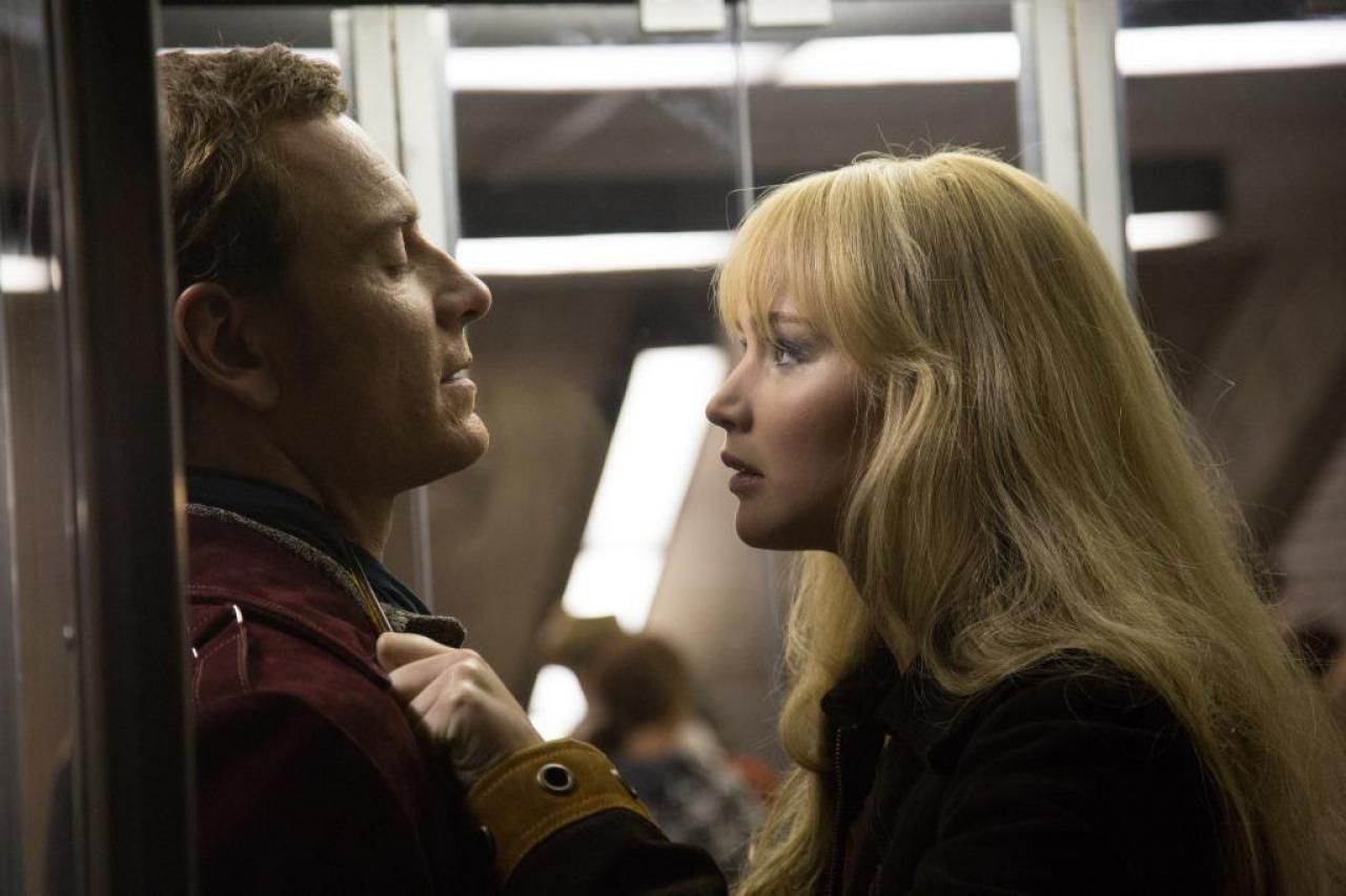 Jennifer Lawrence and Michael Fassbender in X-Men Days of Future Past