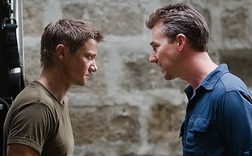 Jeremy Renner and Edward Norton in 'The Bourne Legacy'