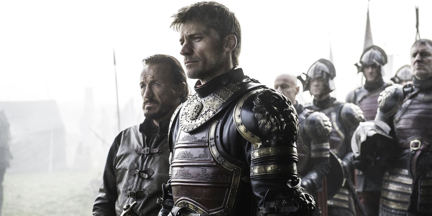 Jerome Flynn como Bronn e Nikolaj Coster-Waldau como Jaime Lannister na 6ª temporada de Game of Thrones
