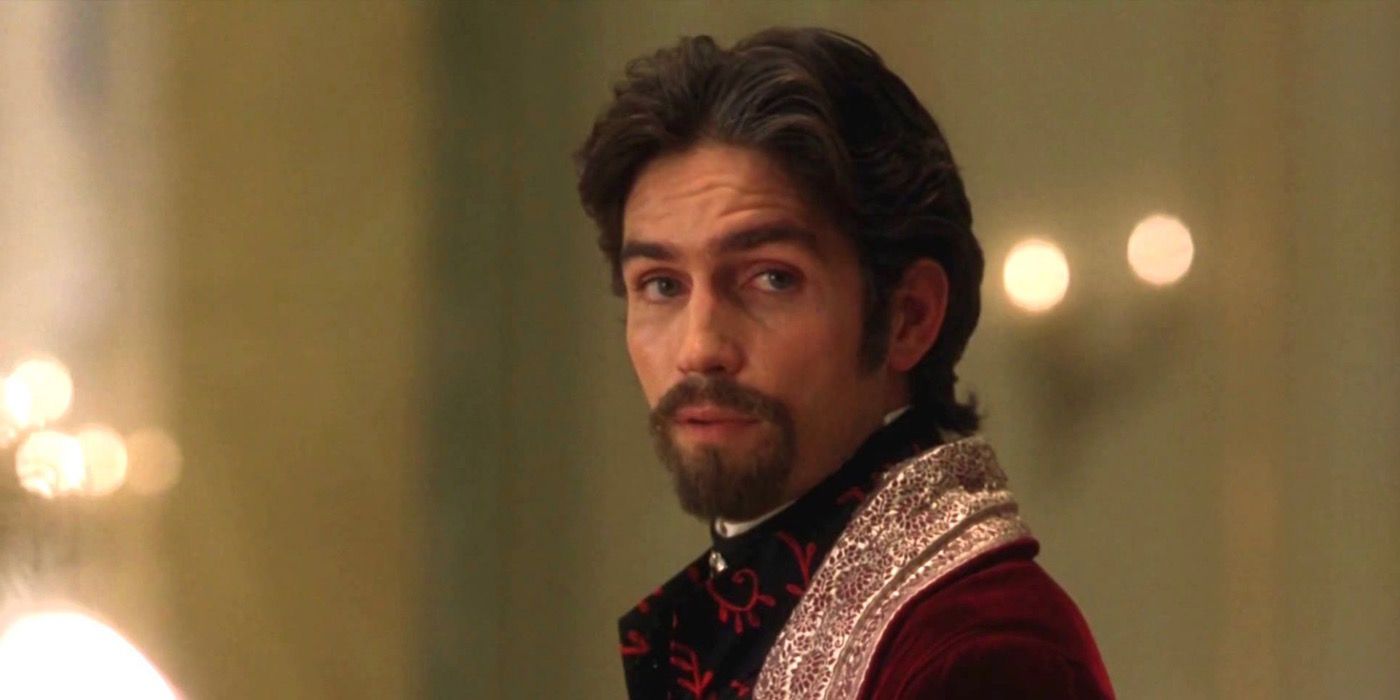 Edmund looking smugly at someone in The Count of Monte Cristo