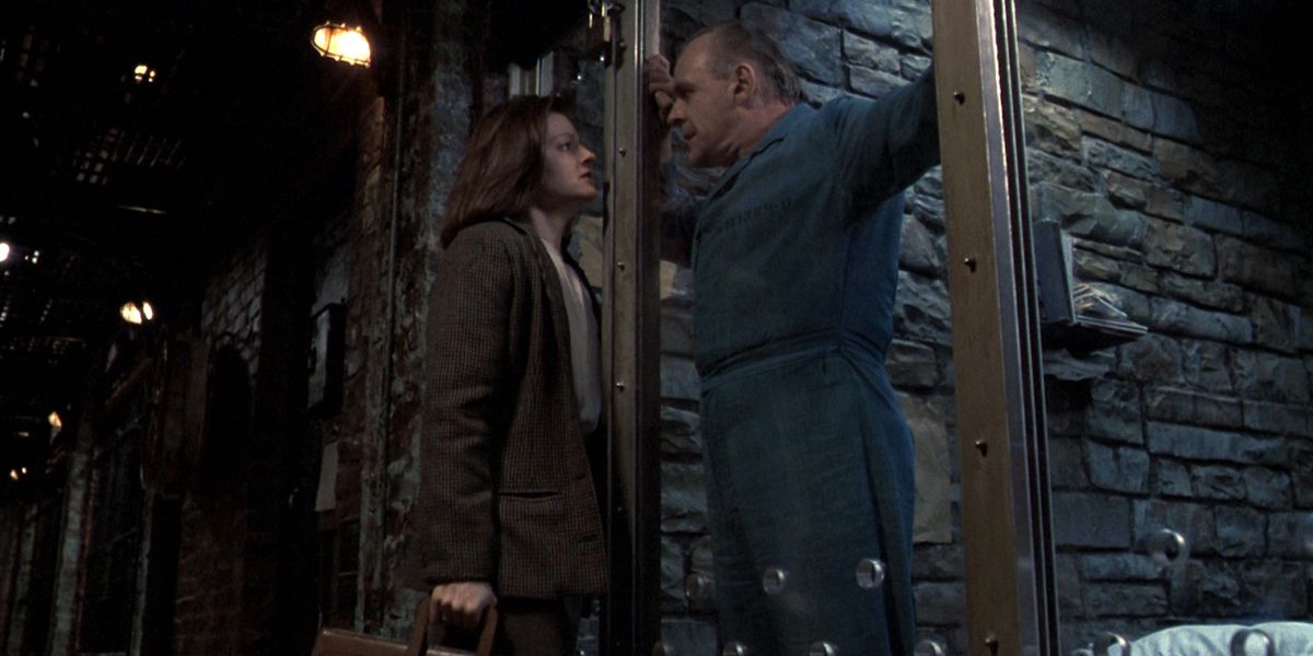 Jodie Foster and Anthony Hopkins in The Silence of the Lambs