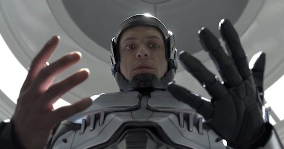 Joel Kinnaman as Alex Murphy in 'RoboCop'