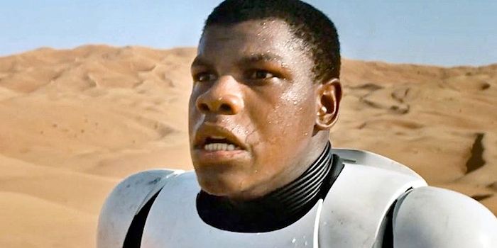 John Boyega in Star Wars The Force Awakens Stormtrooper