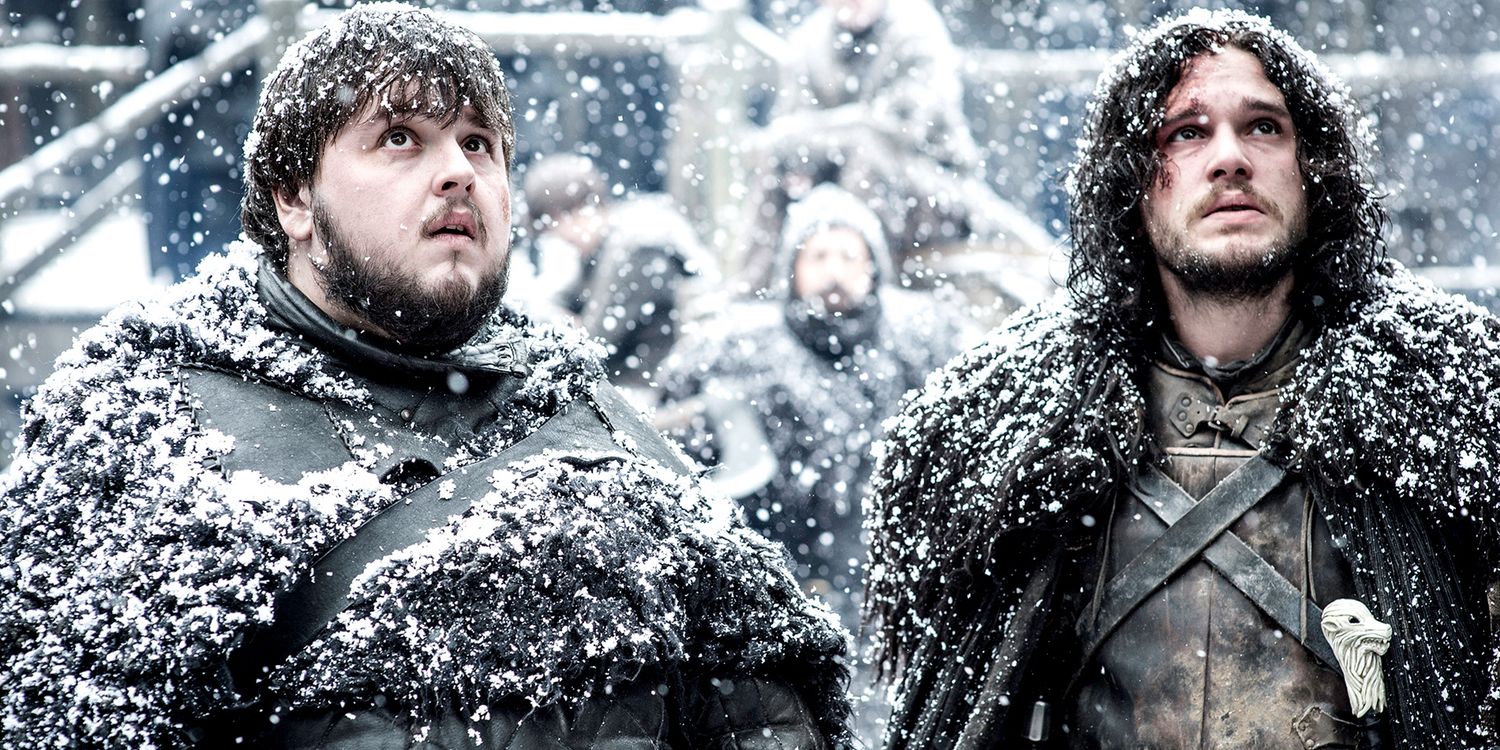 John Bradley and Kit Harington In Game of Thrones Season 4