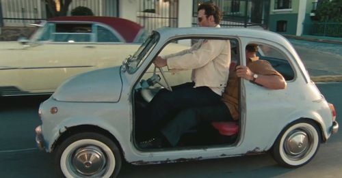 Johnny Depp and Michael Rispoli traveling in 'The Rum Diary'