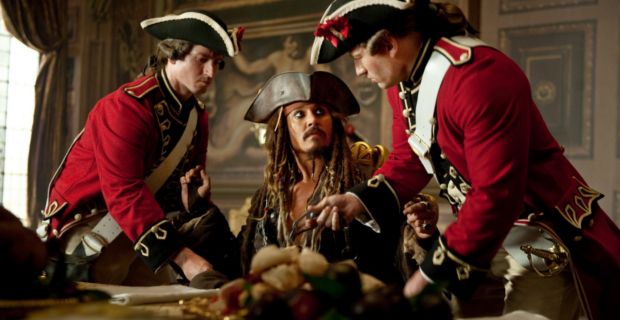 Johnny Depp in Pirates of the Caribbean 4