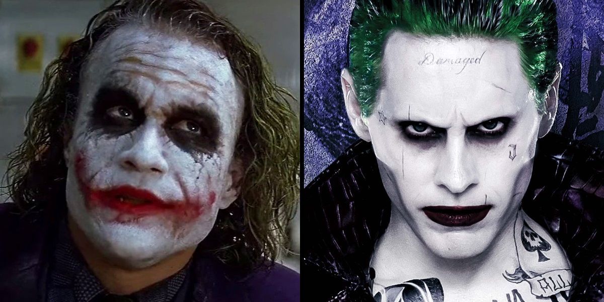 Joker Jared Leto Heath Ledger