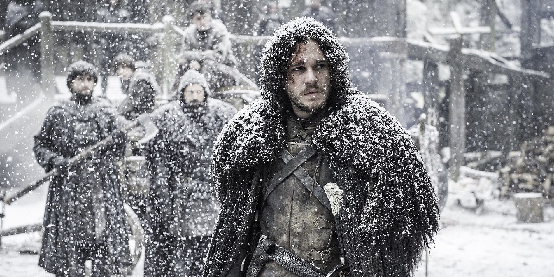 Jon Snow and the Night's Watch at Castle Black