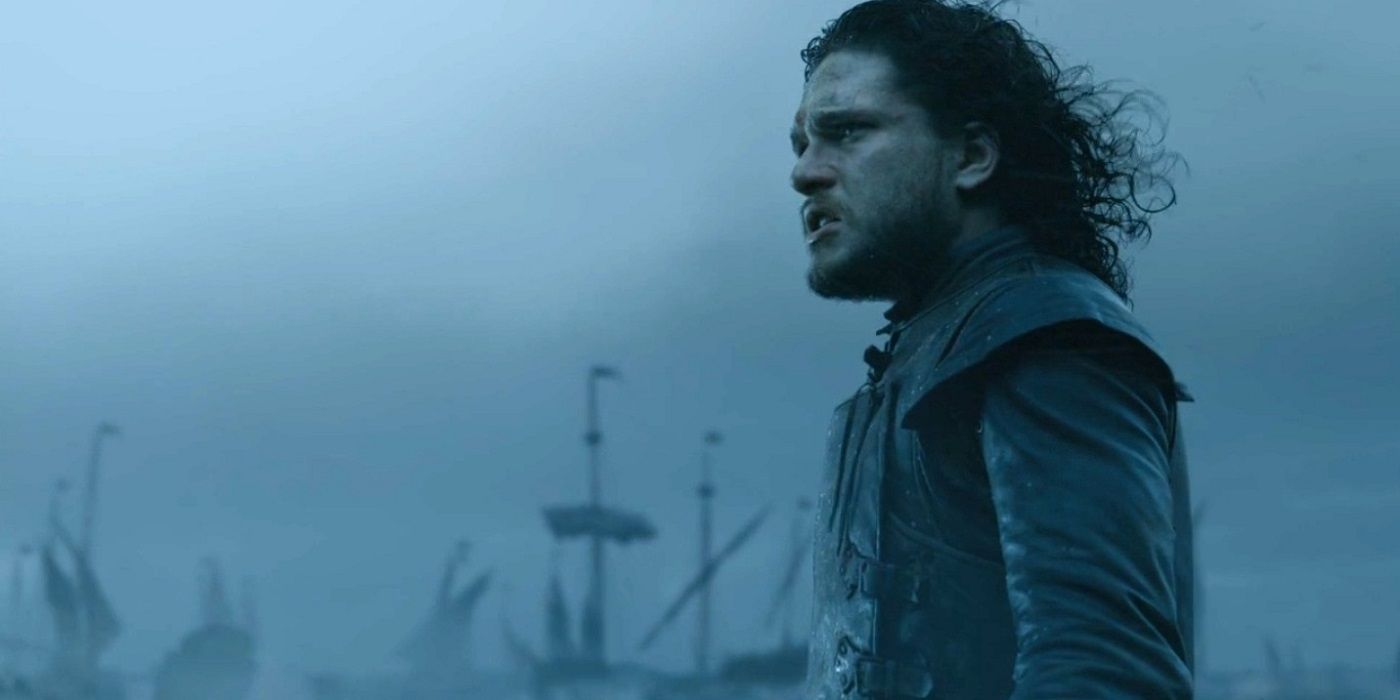 Jon Snow Game of Thrones facing the Night King