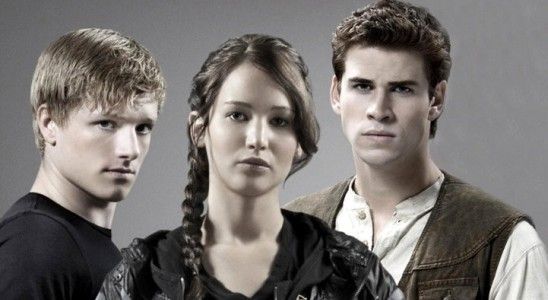 Josh Hutcherson Jennifer Lawrence and Liam Hemsworth in The Hunger Games
