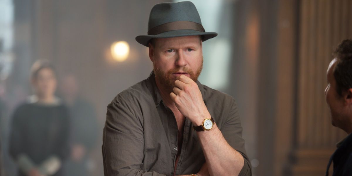 Joss Whedon on the set of Avengers Age of Ultron