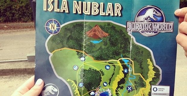 Jurassic World Maps and Brochures Viral