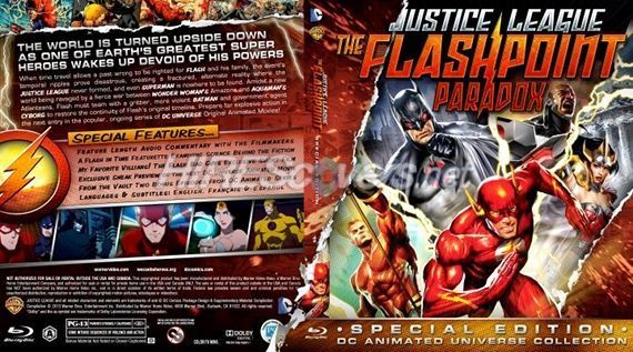 Justice League Flashpoint Paradox Blu-ray Cover Art