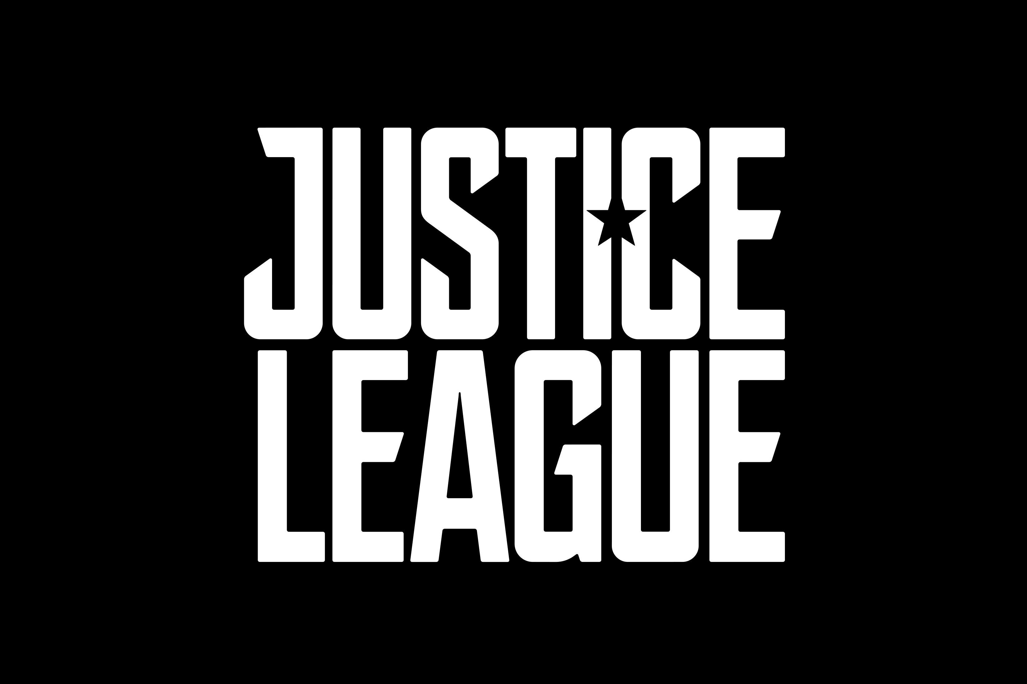 Justice League Movie Logo - Black BG