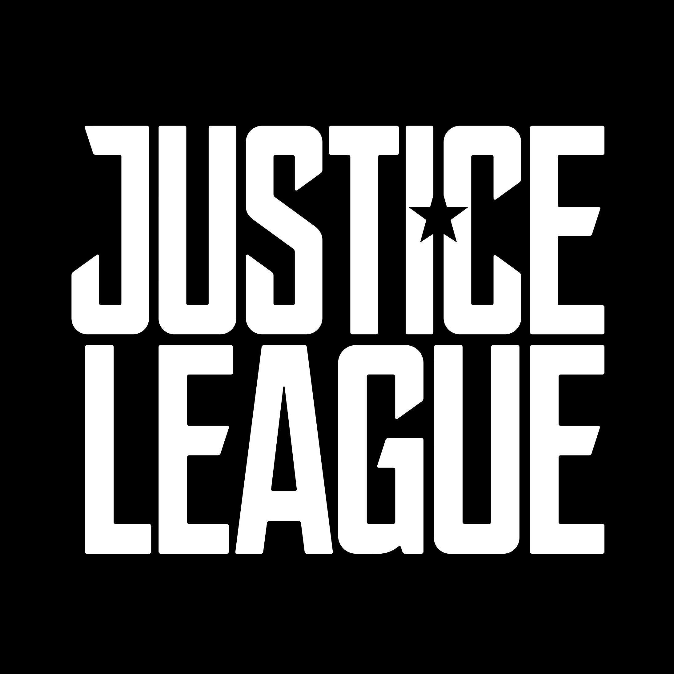 Justice League Movie Logo - (Black Square)