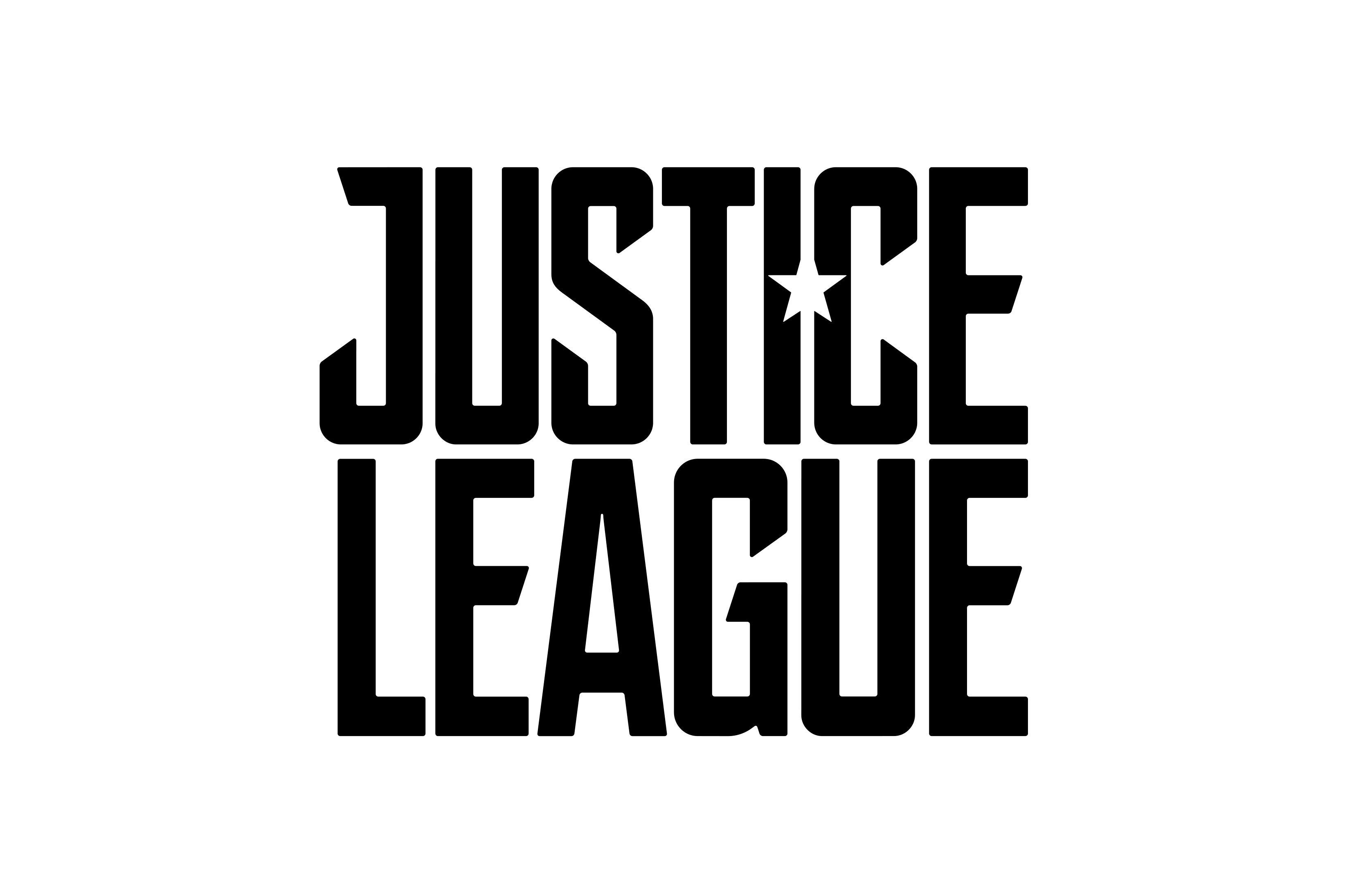 Justice League Movie Logo - White BG