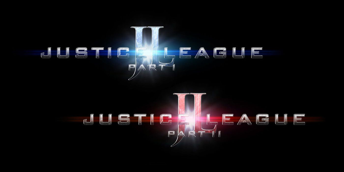 Justice League Parts 1 and 2 Fan Logos by David Jones