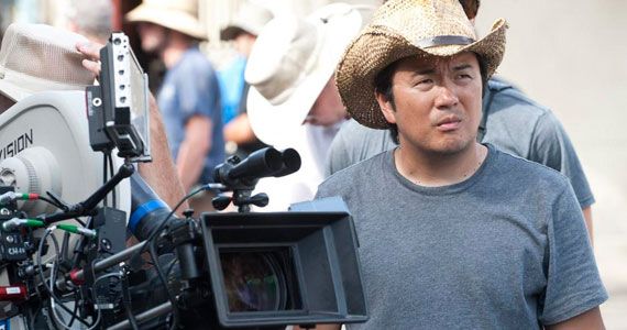 Justin Lin on the Set of Fast Five