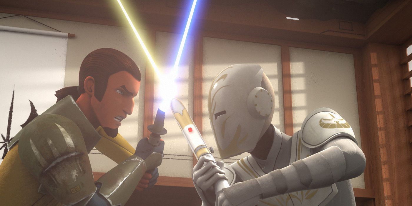 Kanan vs Jedi Temple Guard in Star Wars Rebels