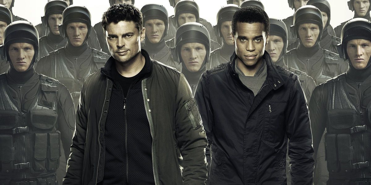 Karl Urban and Michael Ealy in Almost Human