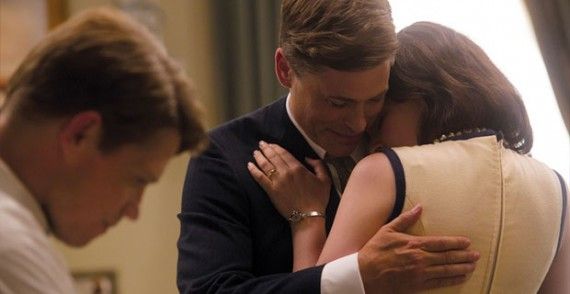 Killing Kennedy - Jack Noseworthy, Rob Lowe and Ginnifer Goodwin as Bobby, John F and Jacqueline Kennedy